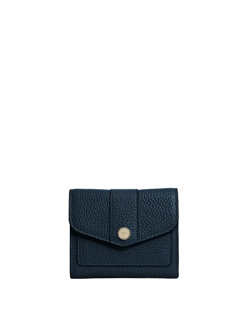Fairfax and Favor Langford Button Purse - Teal Leather