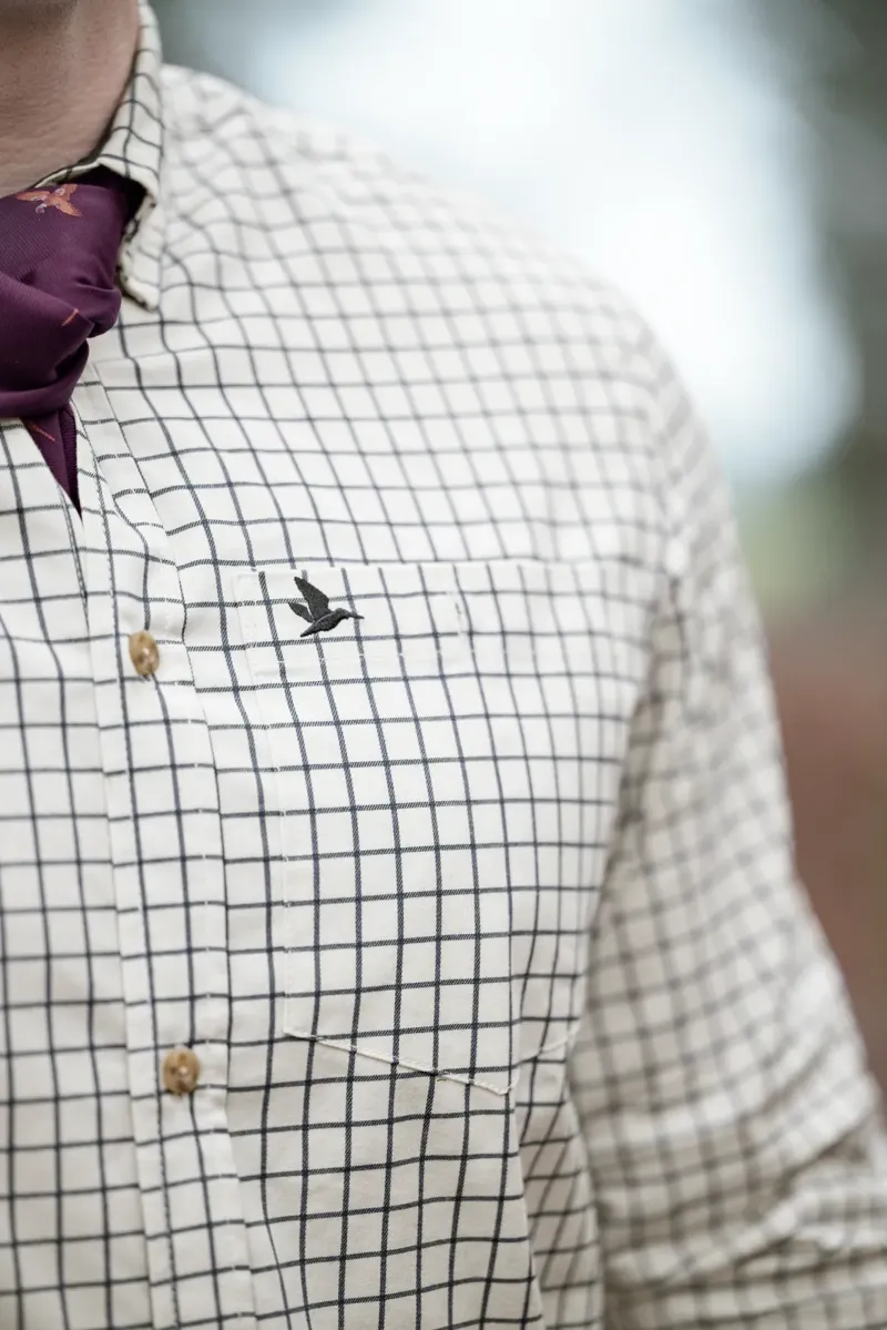 Seeland Oxford Shooting Shirt - Dark Sapphire Check-1