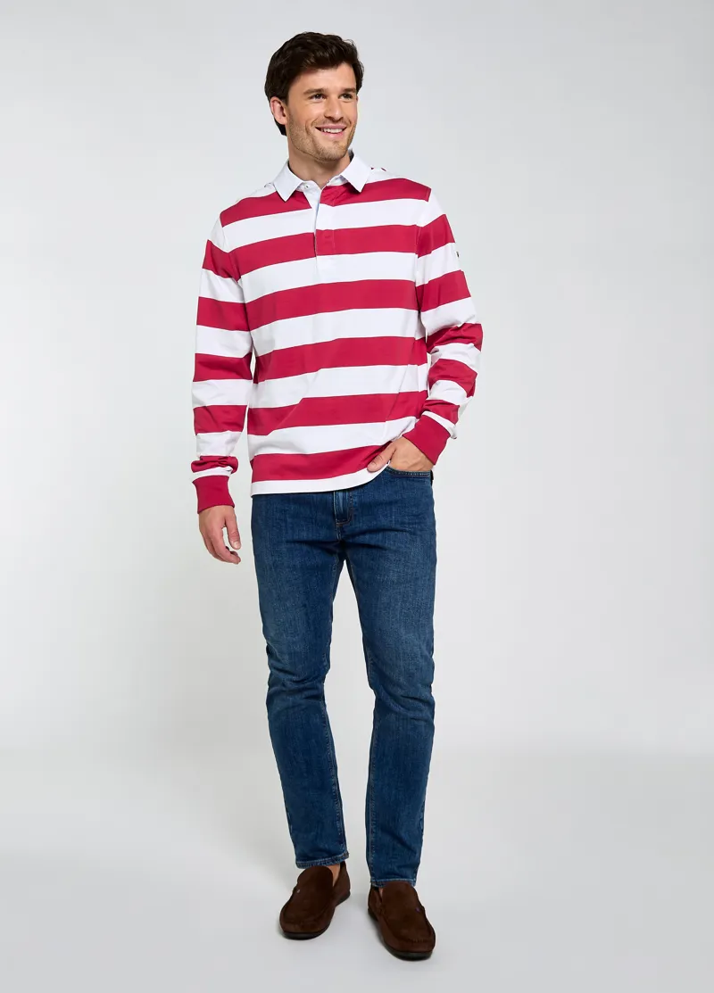 Dubarry Goresbridge Striped Rugby Top - Red-2