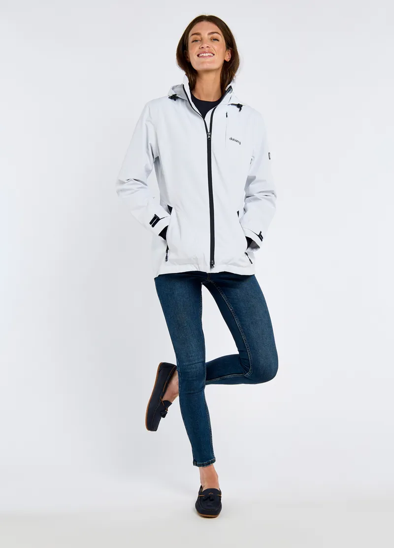 Dubarry Ladies Capeclear Waterproof Jacket - White-4