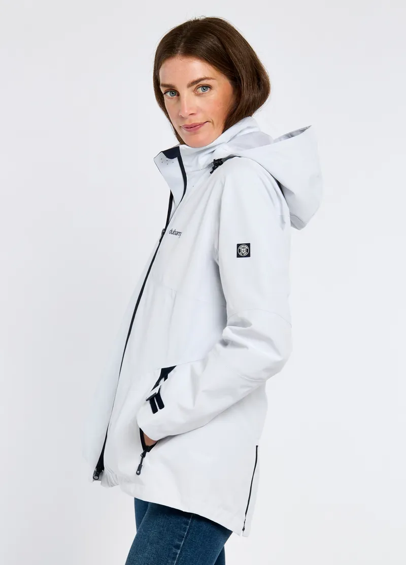 Dubarry Ladies Capeclear Waterproof Jacket - White-2