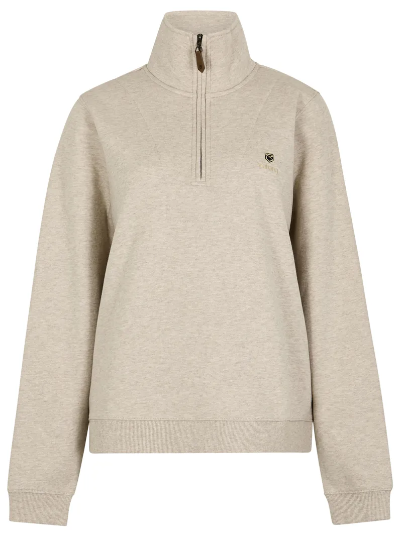 Dubarry Castlemartyr 1/4 Zip Sweatshirt - Bone
