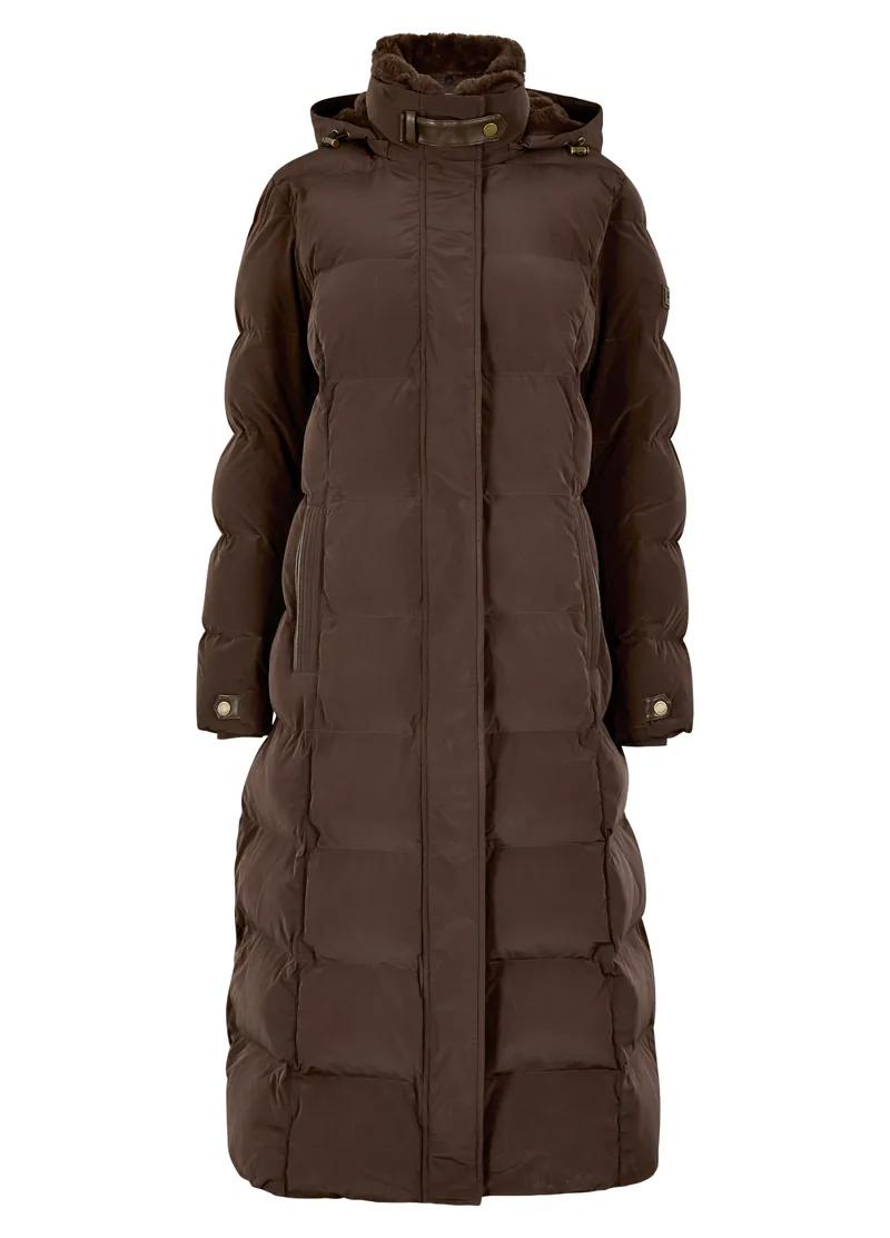 Dubarry Women's Aldborough Long Down Coat - Mahogany