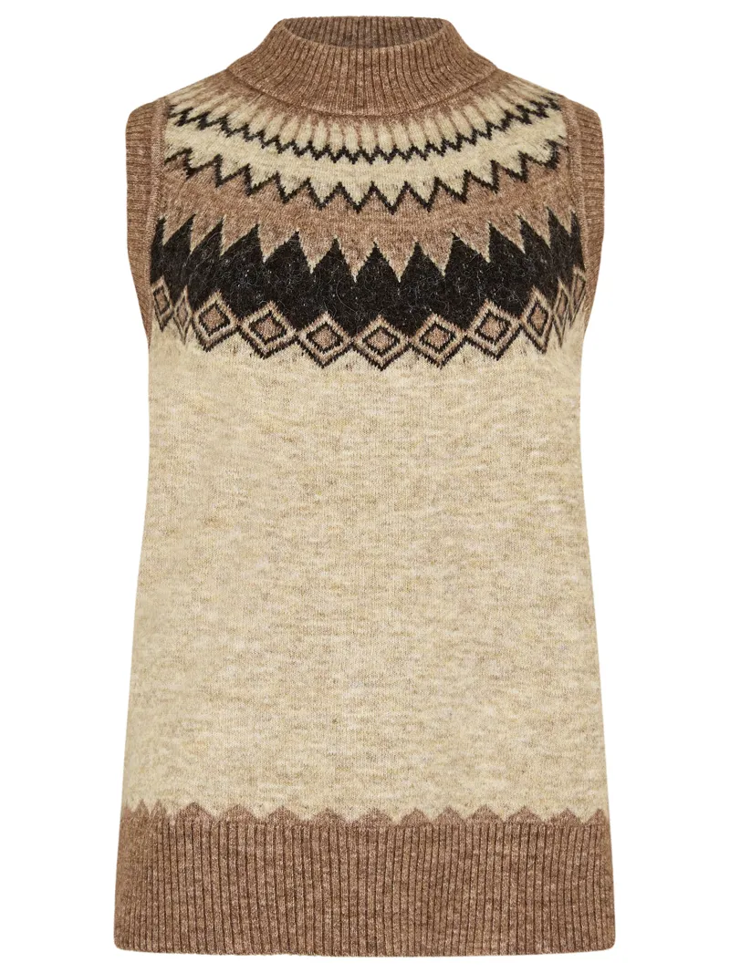 Dubarry Ladies Doyle Knit Vest - Oat