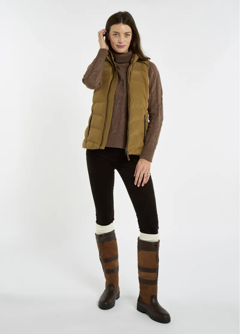Dubarry Women's Kilcarey Gilet - Ochre-2