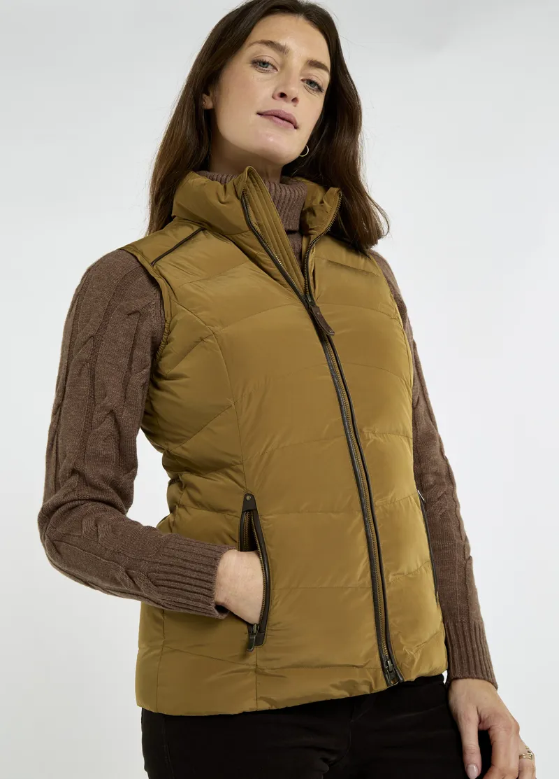 Dubarry Women's Kilcarey Gilet - Ochre-1