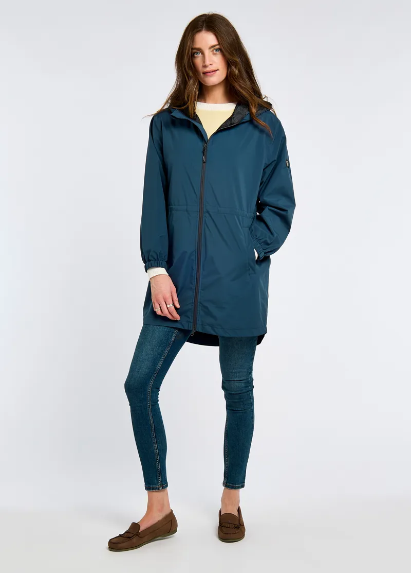 Dubarry Ladies Brookside Lightweight Rain Mac - Atlantic-1