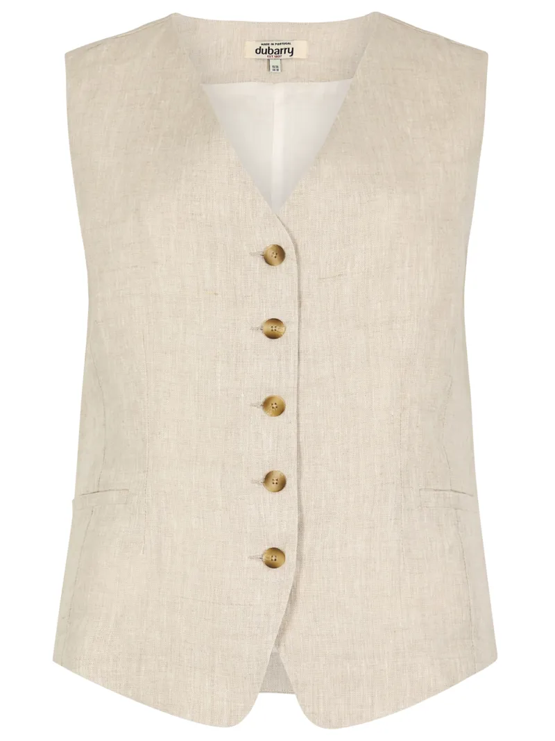 Dubarry Killaloe Tailored Waistcoat - Oatmeal
