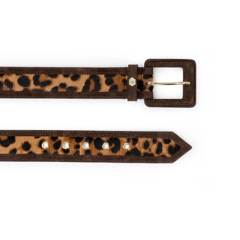 Fairfax and Favor Womens Marseille Belt Leopard Haircalf-2
