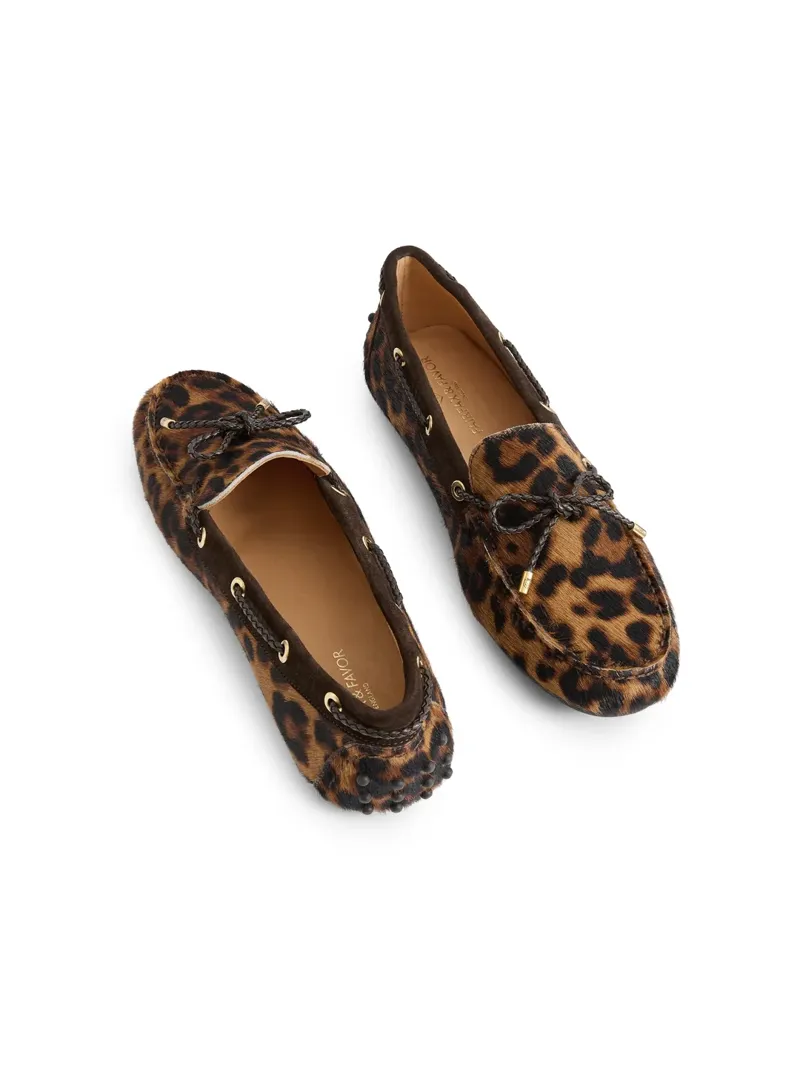 Fairfax and Favor Womens Henley Shoe -  Leopard Haircalf-4