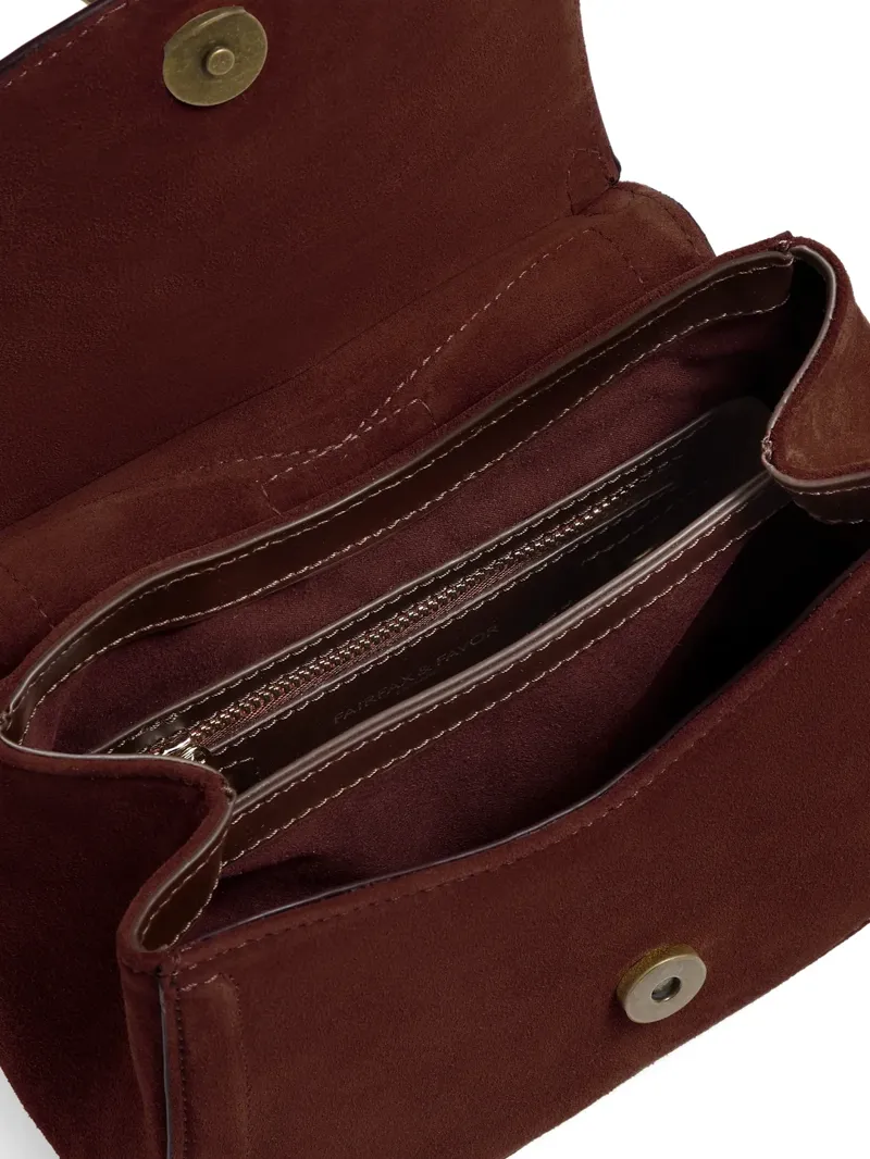 Fairfax and Favor Langham Messenger Bag - Port Suede-3