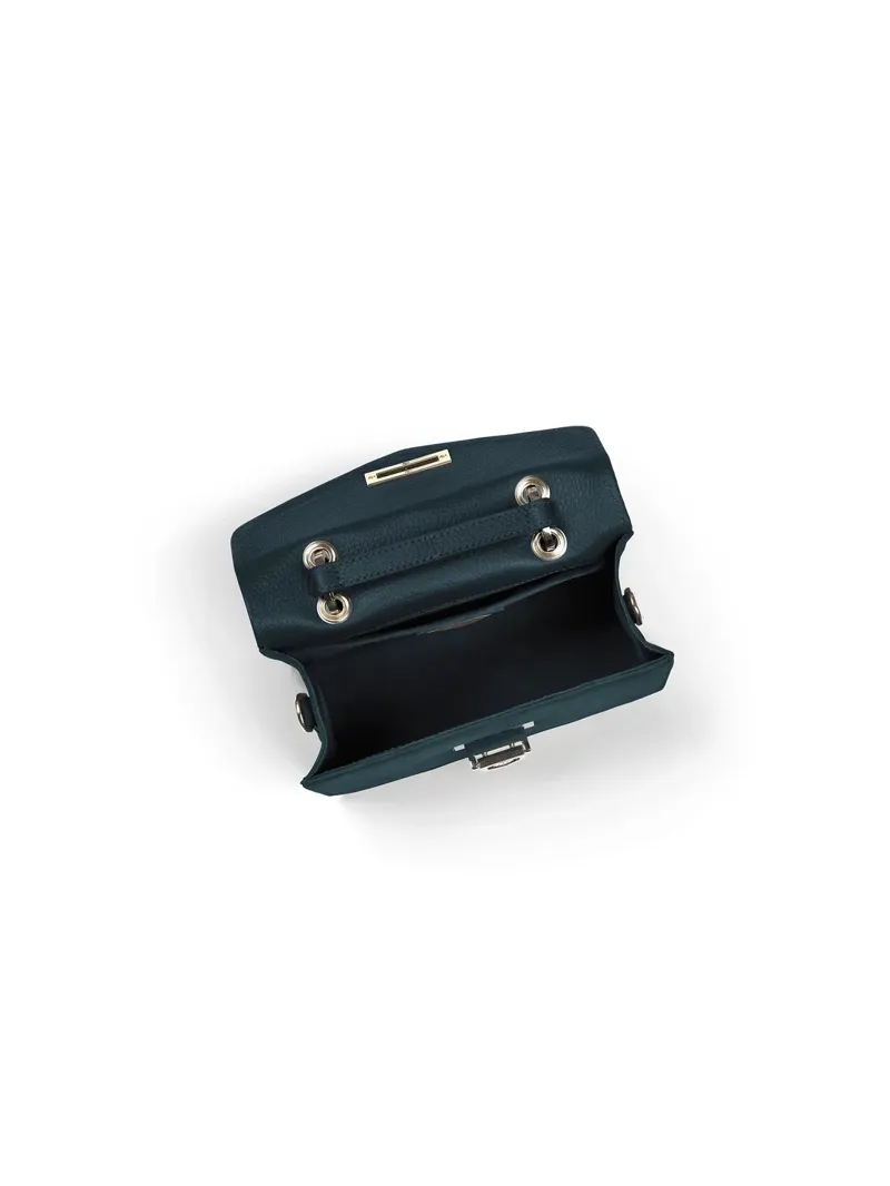 Fairfax and Favor Loxley Mini Cross Body Bag -  Teal Suede-4