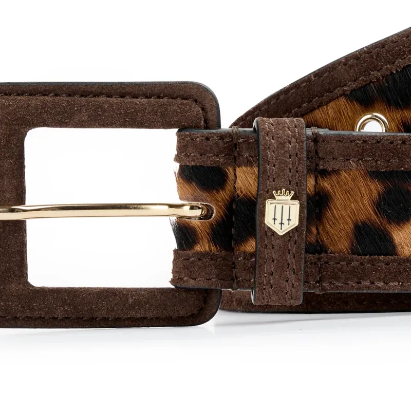 Fairfax and Favor Womens Marseille Belt Leopard Haircalf-1