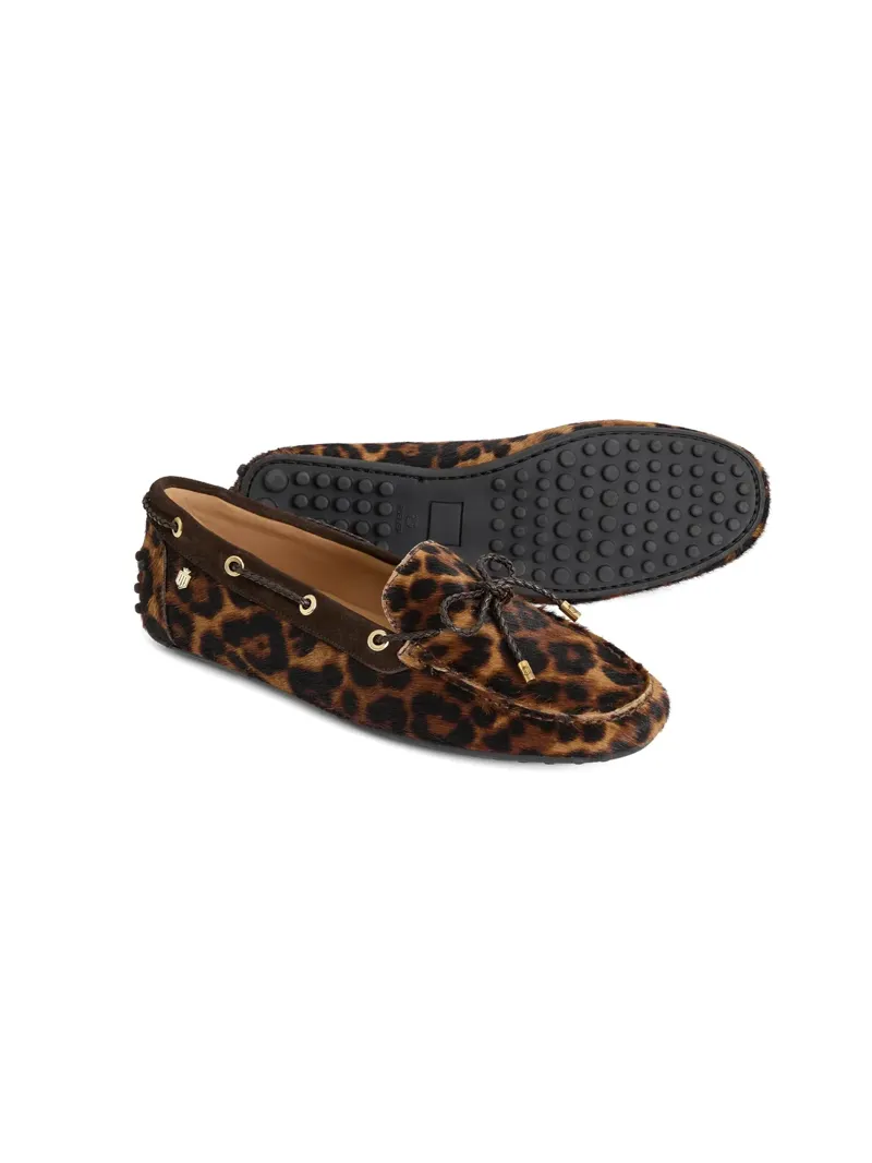Fairfax and Favor Womens Henley Shoe -  Leopard Haircalf-5