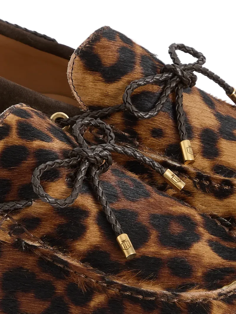 Fairfax and Favor Womens Henley Shoe -  Leopard Haircalf-6