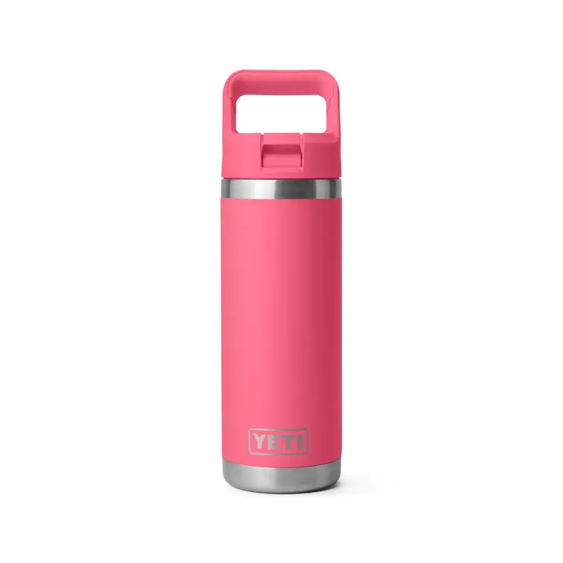 Yeti Rambler 18oz Colour Straw Bottle - Tropical Pink