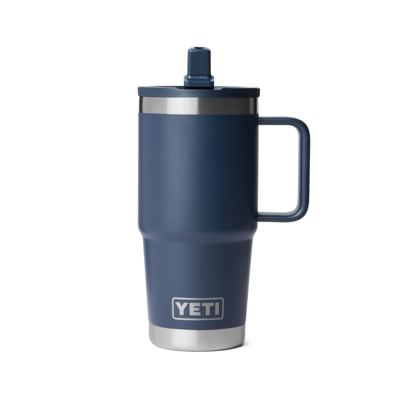 Yeti Rambler 20oz Travel Straw Mug - Navy-1