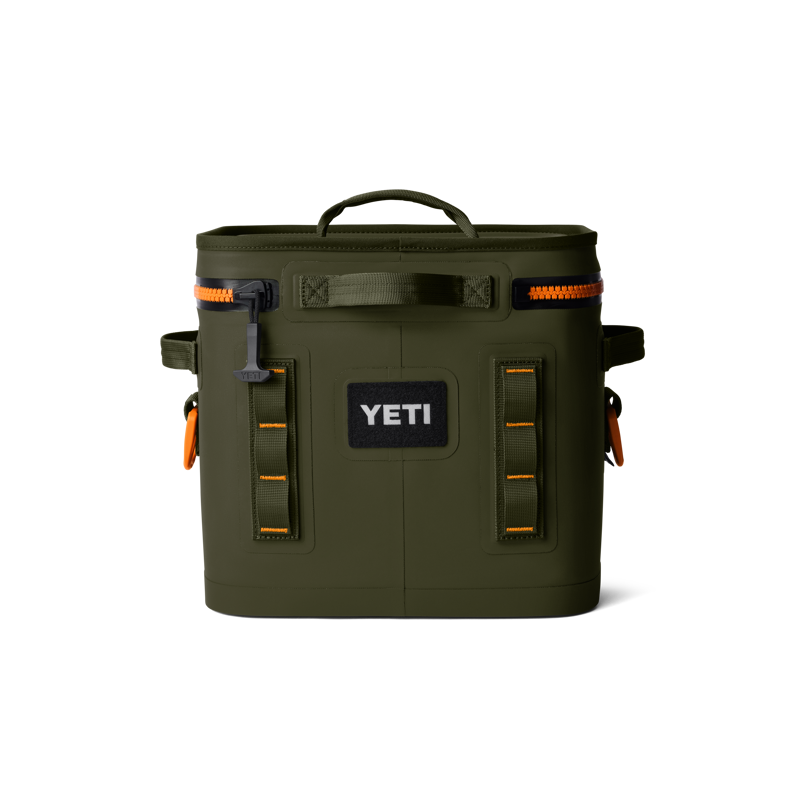 Yeti Hopper Flip 12 Soft Cooler - Olive/King Crab Orange-4