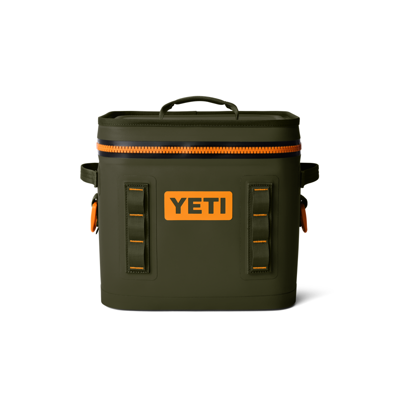 Yeti Hopper Flip 12 Soft Cooler - Olive/King Crab Orange-2