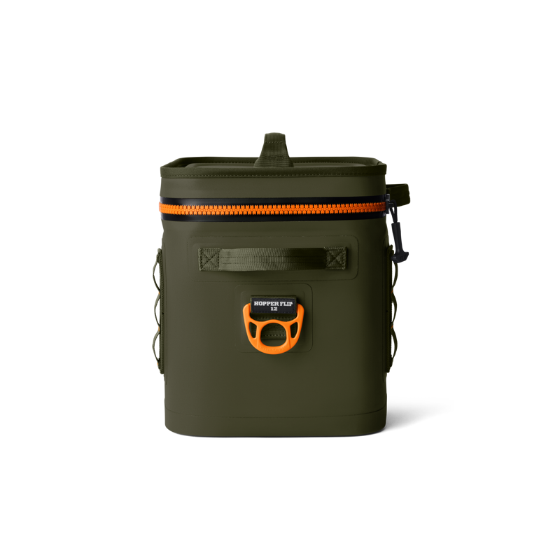 Yeti Hopper Flip 12 Soft Cooler - Olive/King Crab Orange-3