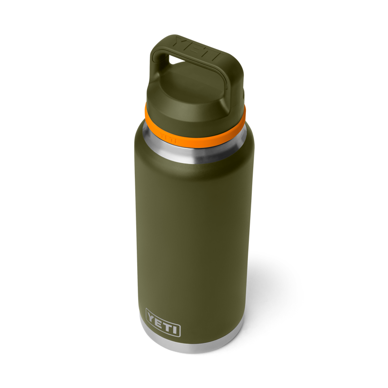Yeti Rambler 36 oz Chug Bottle - Olive/King Crab-2