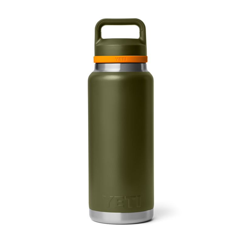 Yeti Rambler 36 oz Chug Bottle - Olive/King Crab-1