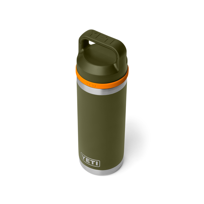 Yeti Rambler 18 oz Chug Bottle - Olive/King Crab-2
