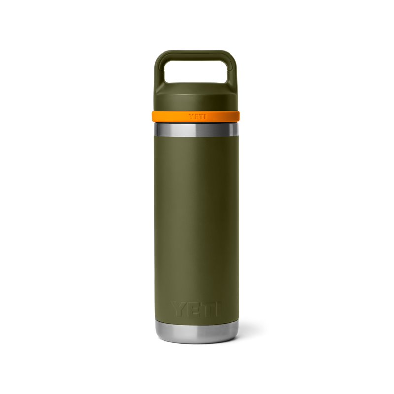 Yeti Rambler 18 oz Chug Bottle - Olive/King Crab-1