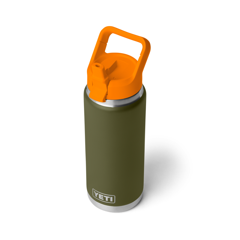 Yeti Rambler 26 oz Colour Straw Bottle - Olive/King Crab-3
