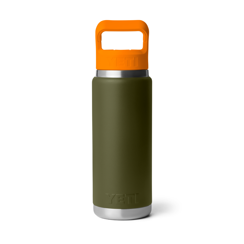 Yeti Rambler 26 oz Colour Straw Bottle - Olive/King Crab-4