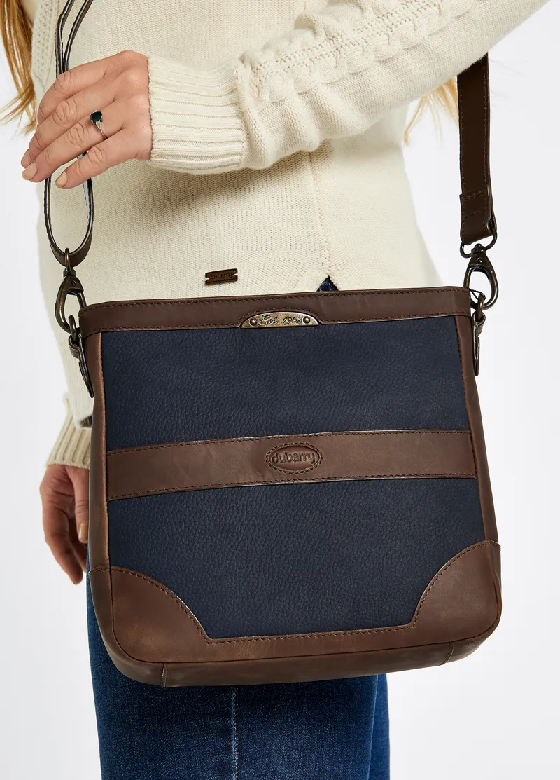 Dubarry Ardmore Cross Body Bag - Navy/Brown-2