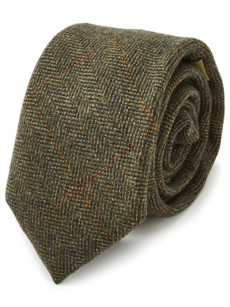 Dubarry Newtownforbes Tweed Tie - Cedar-1
