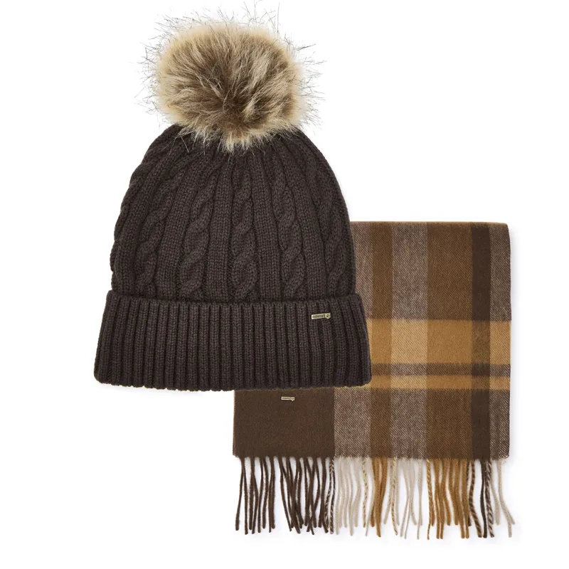 Dubarry Foley Hat and Scarf Set - Elk