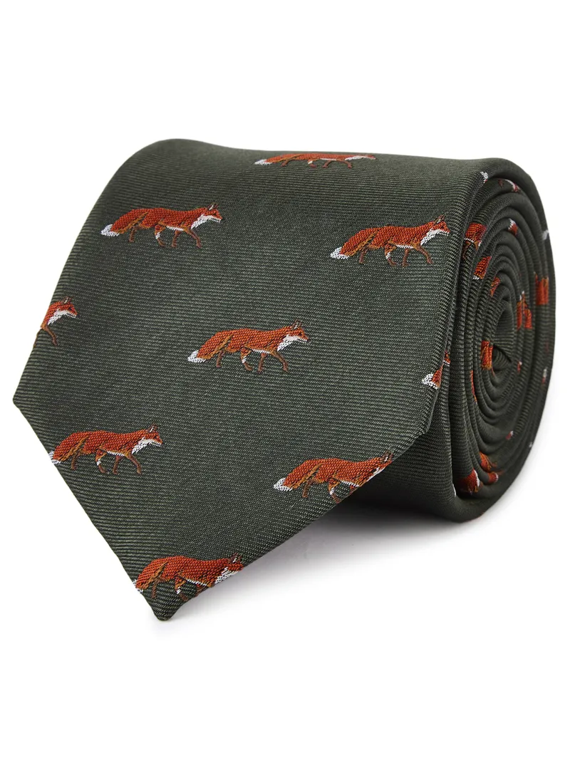 Dubarry Kavanagh Fox Tie - Olive-1