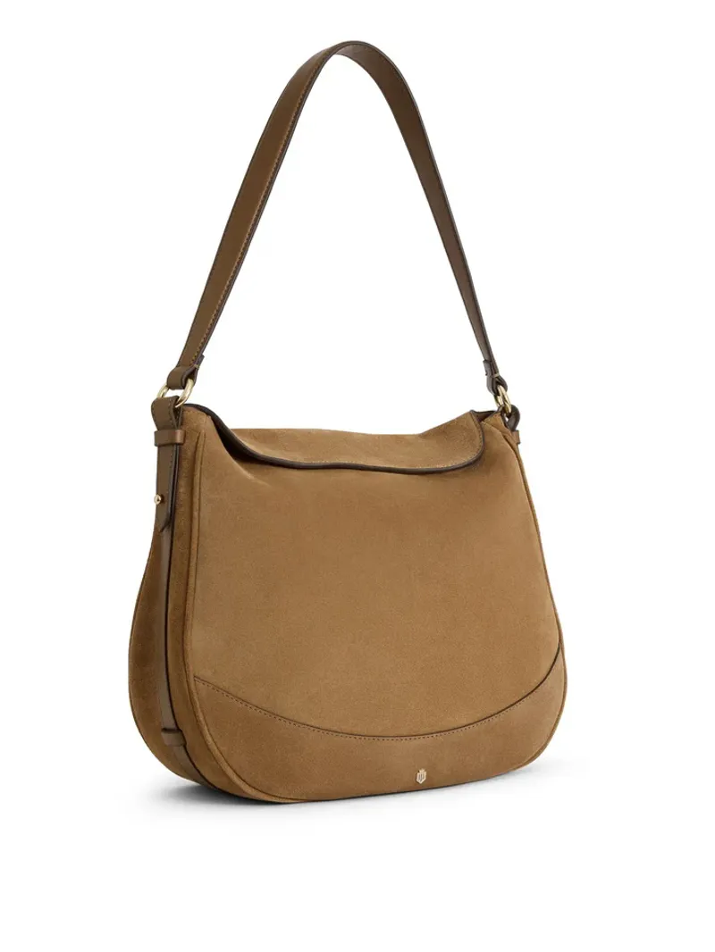 Fairfax and Favor Dartmoor Hobo Bag - Tan Suede-1