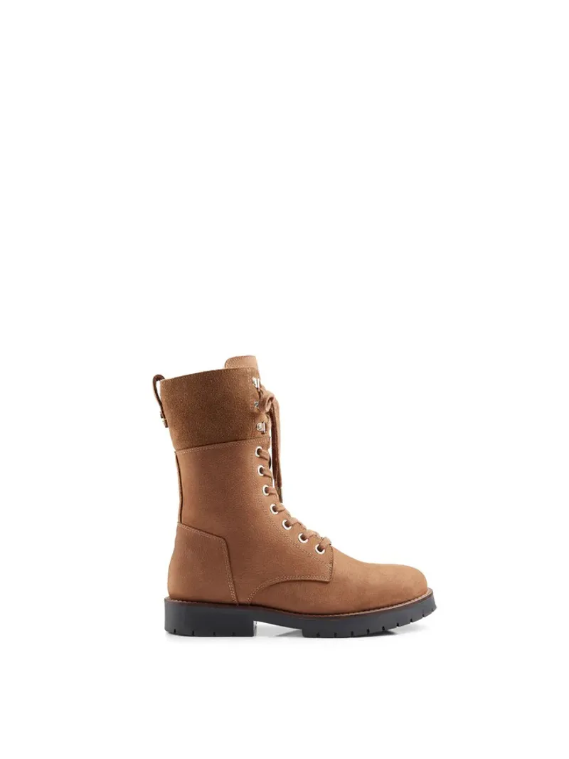 Fairfax and Favor Womens Shearling Lined Anglesey Boot -  Cognac