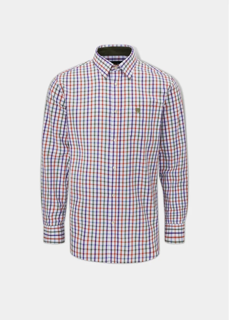 Alan Paine Ilkley Check Shirt  56 - Rust