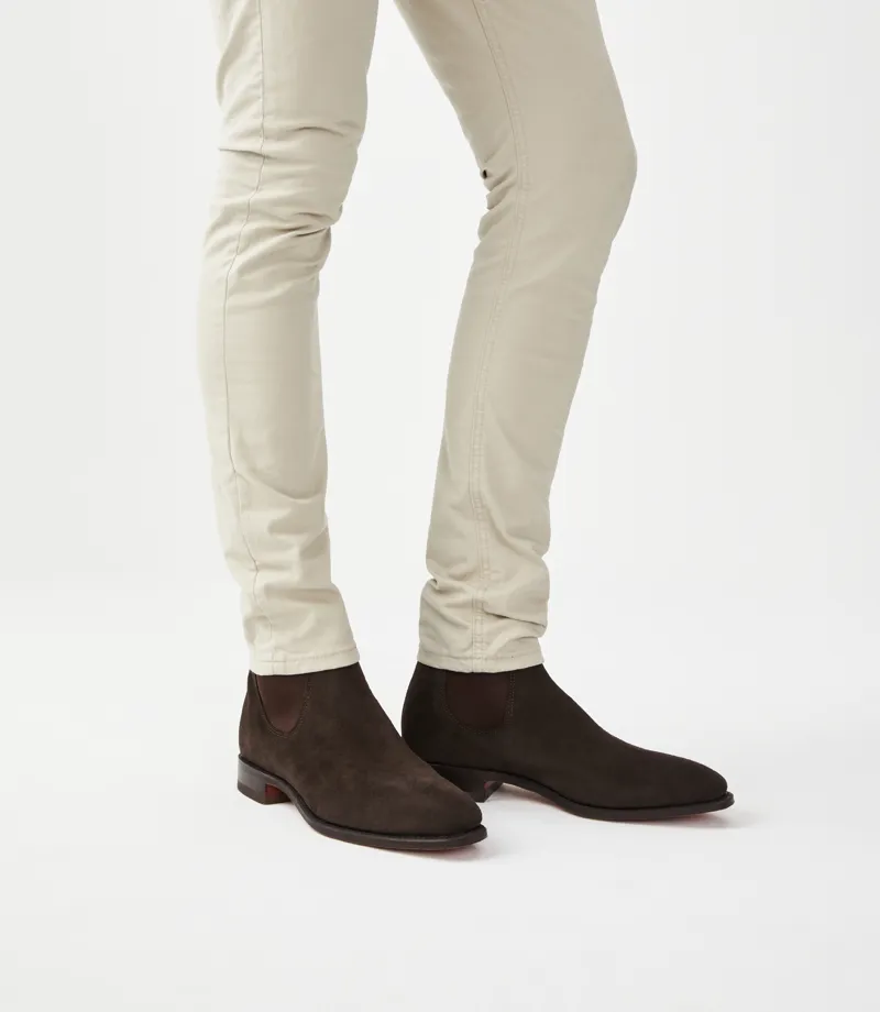 RM Williams Comfort Craftsman Chelsea Boot Suede Chocolate-2