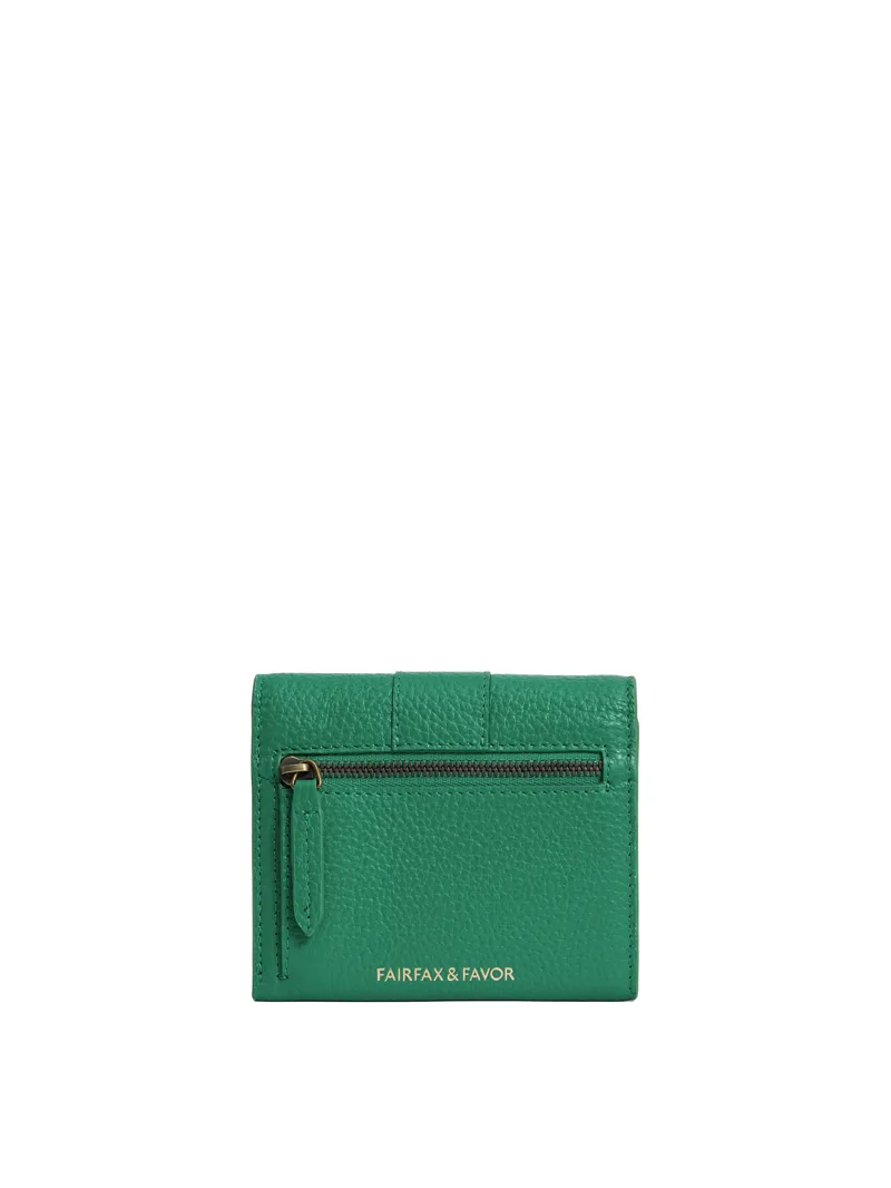 Fairfax and Favor Langford Purse - Clover Green-1
