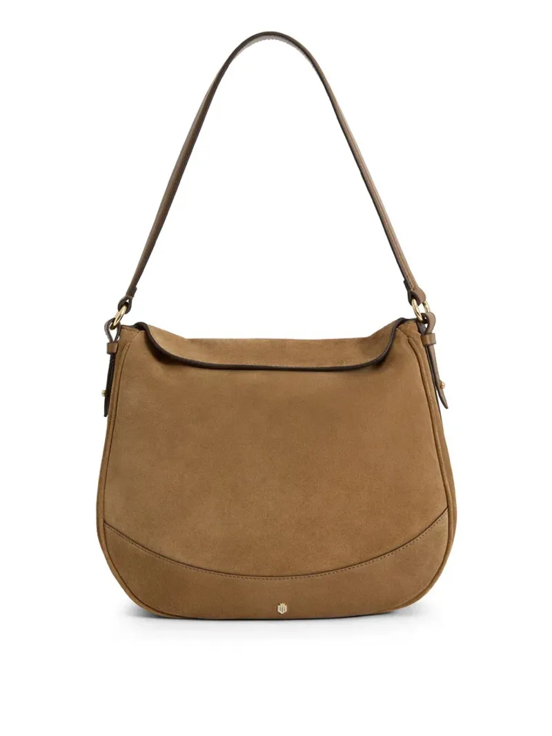 Fairfax and Favor Dartmoor Hobo Bag - Tan Suede