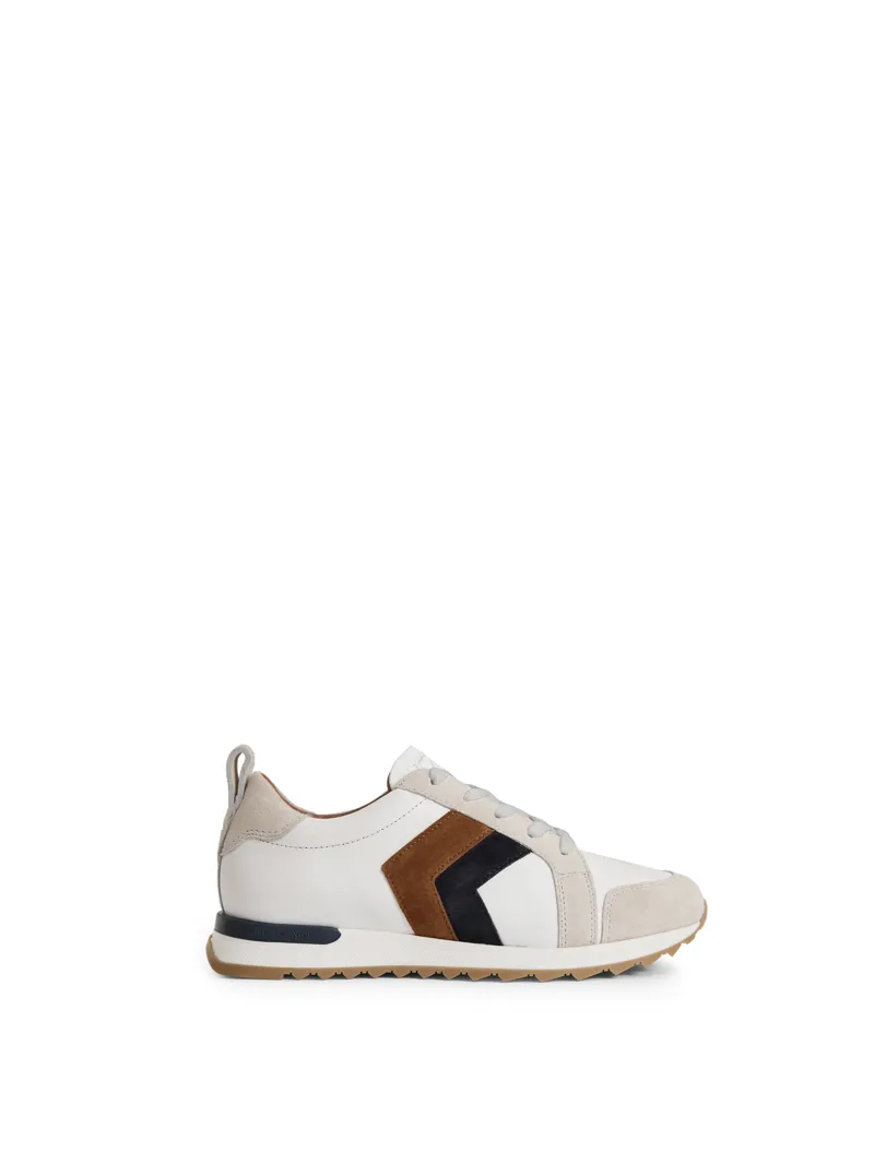 Fairfax and Favor Xandra Trainer - Tan/Navy-3