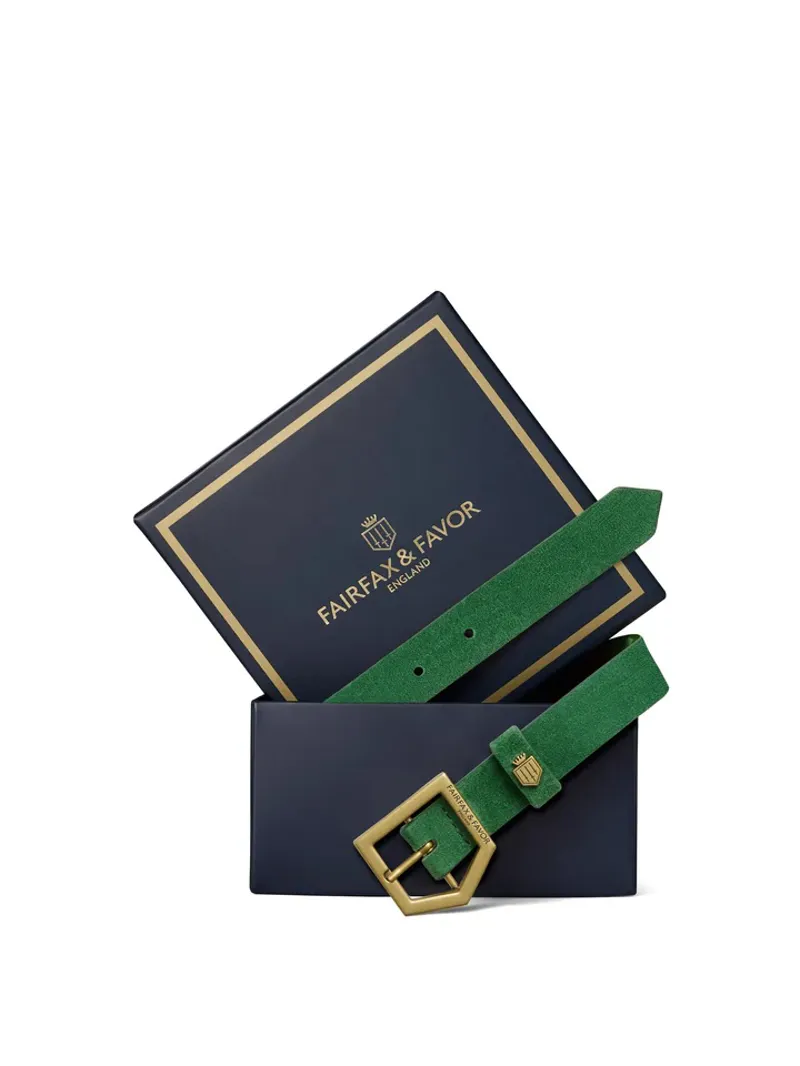 Fairfax and Favor Sennowe Belt - Clover Green-3