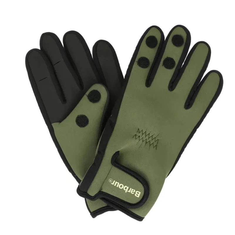 Barbour Neoprene Gloves - Green