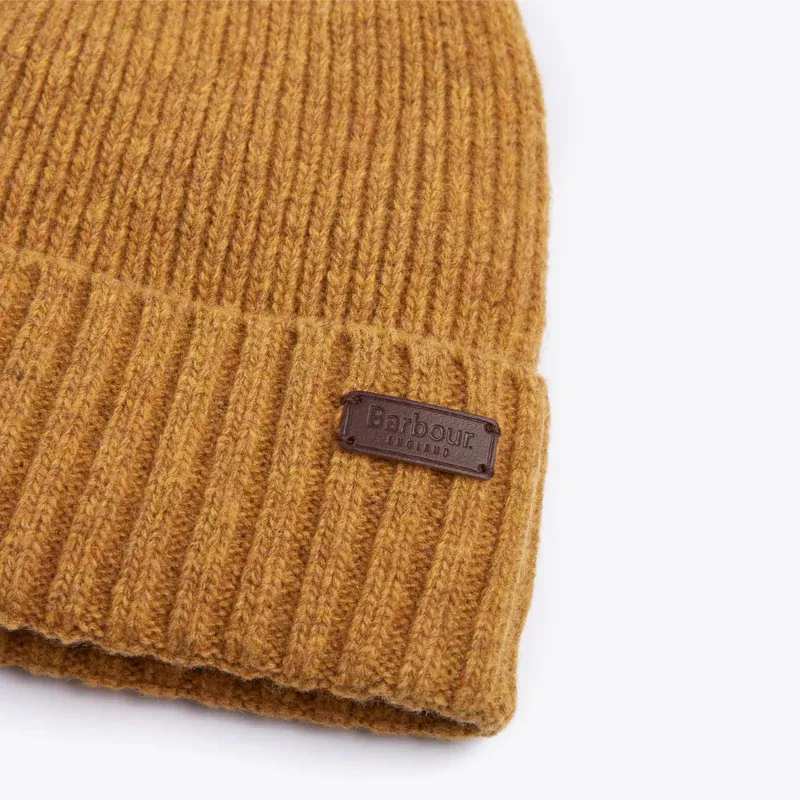 Barbour Carlton Beanie Hat - Harvest Gold-2
