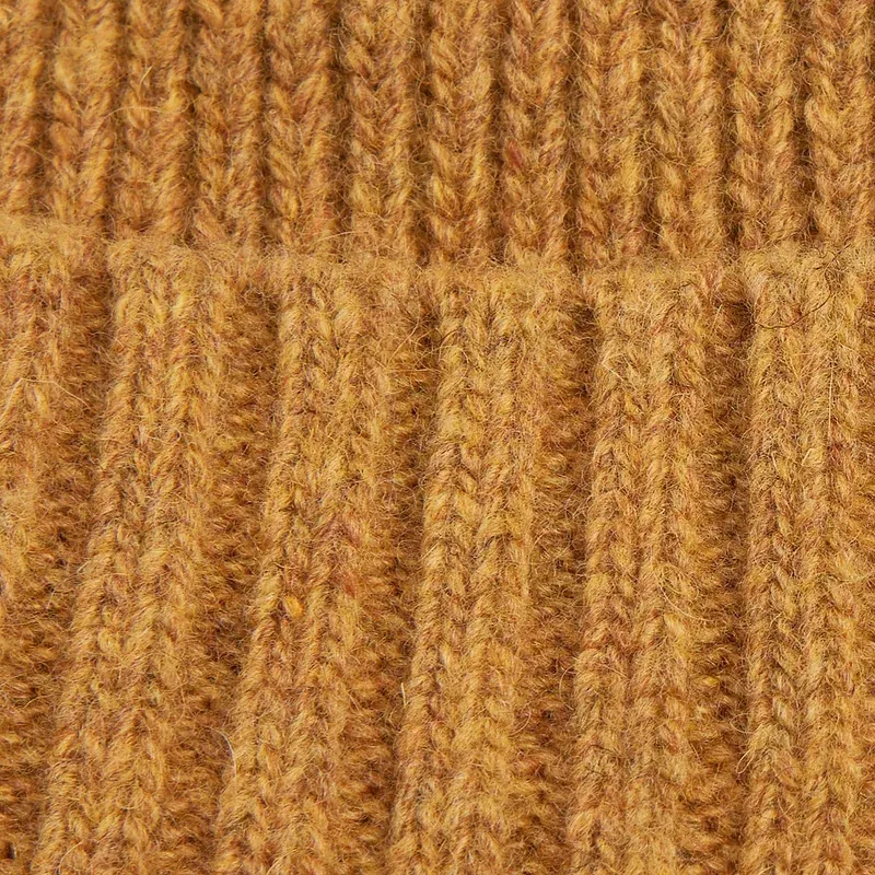 Barbour Carlton Beanie Hat - Harvest Gold-3