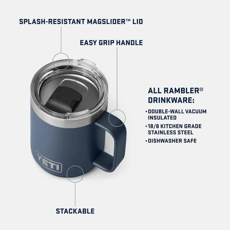 Yeti 10oz Rambler Mug - Black-2