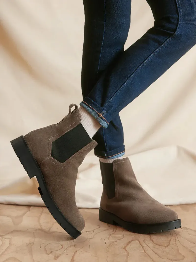 Fairfax and Favor Boudica Ankle Boot - Fog Suede-5