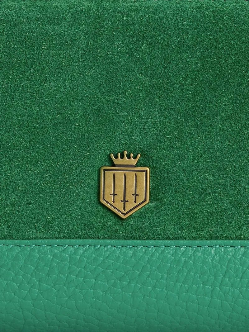 Fairfax and Favor Mini Salisbury Purse - Clover Green-5