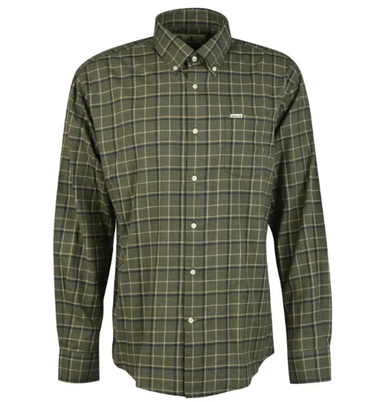 Barbour Pelton Regular Shirt - Olive