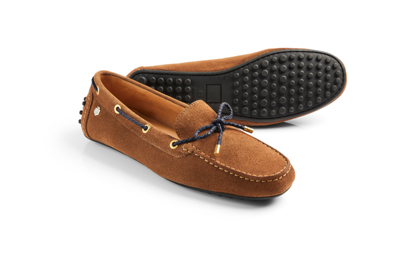 Fairfax and Favor Henley Tan/Navy Suede-1